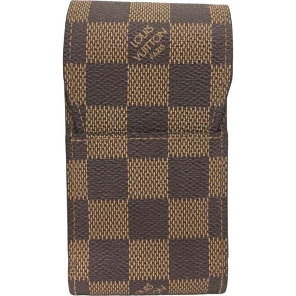 527146Y Louis Vuitton Cigarette Tobacco Case Brown Damier - Picture 1 of 9